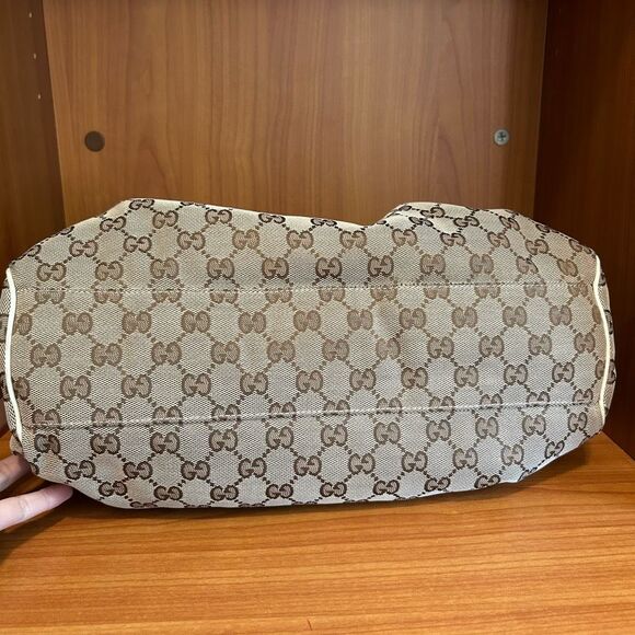 Gucci Coated Canvas Monogram GG Tote Bag - Picture 14 of 15